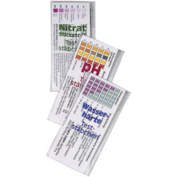 GAMMO sada testovacích proužků pro měření tvrdosti vody, pH a dusičnanů - 3x6 ks